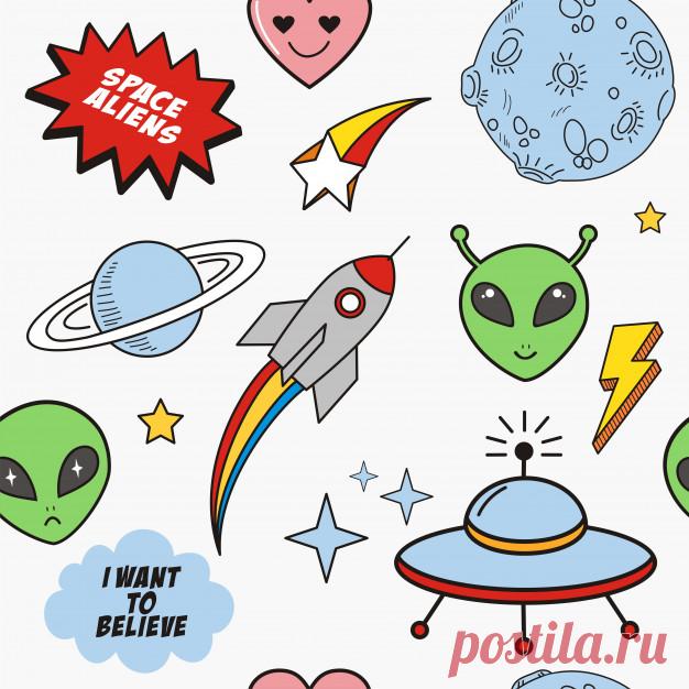 Doodles космические инопланетяне и элементы Более миллиона свободных векторов, PSD, фотографии и бесплатные иконки. Эксклюзивные халявы и все графические ресурсы, которые необходимые для ваших проектов