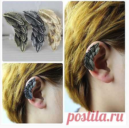 кафф Листья - без прокола ушка