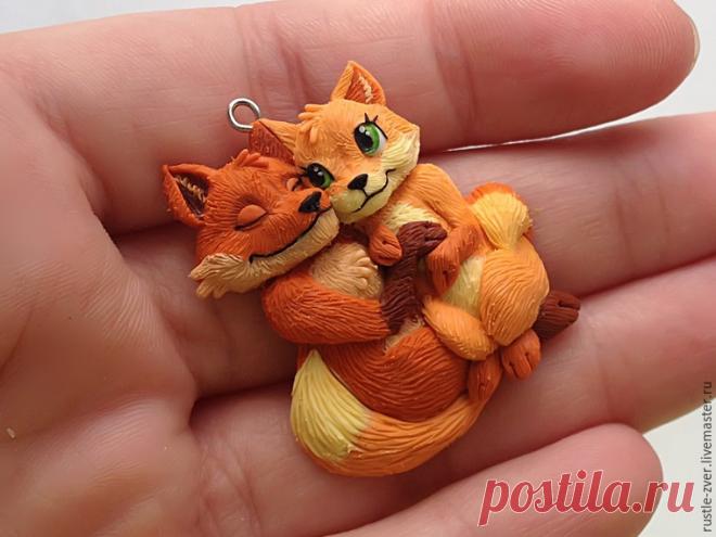 Создаем кулон «Влюбленные лисы» - Ярмарка Мастеров - ручная работа, handmade
