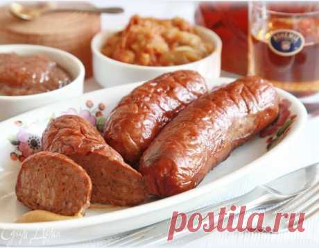 Печеночные колбаски с рисом. Ингредиенты: кишки, куриная печень, свиной фарш | Официальный сайт кулинарных рецептов Юлии Высоцкой