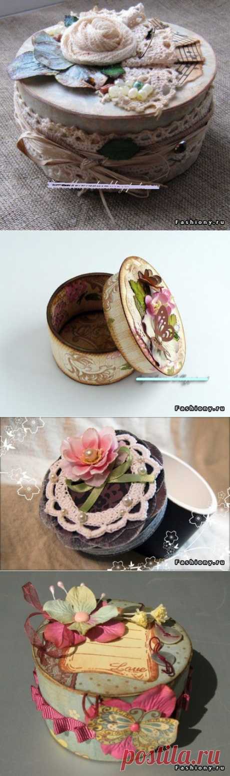 Шкатулка из бобины от скотча / моя шкатулка