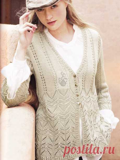 Жакет спицами