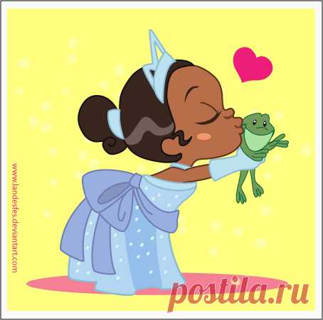 Chibi Princess Tiana I just have a little time within my job work, so I finished my 4º Chibi art: Princess Tiana and her froggy! She looks more like baby princess Tiana than a chibi one... But I love it at all! ^^