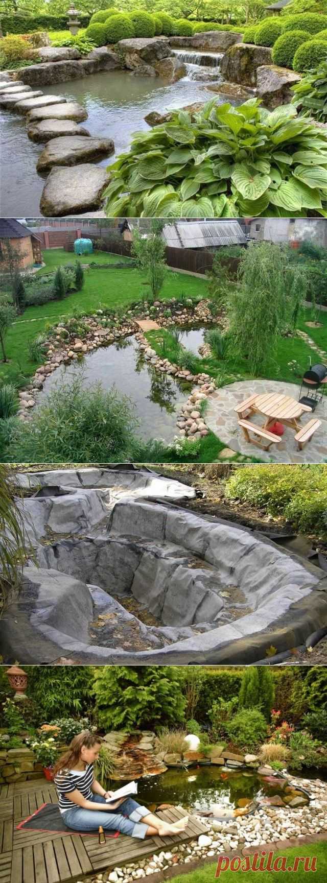 Искусственный пруд на дачном участке / Я - суперпупер