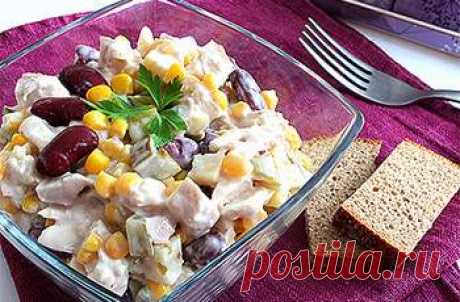 Шикарный Салат из фасоли - Простые рецепты Овкусе.ру