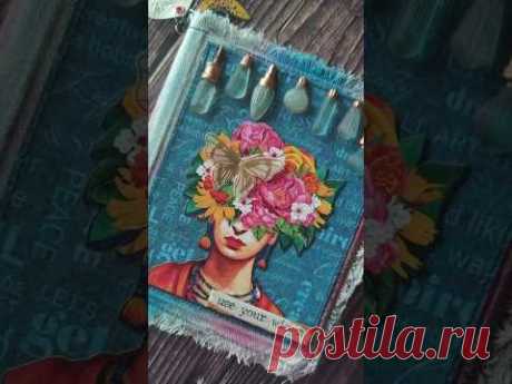Creative Journey: Mixed Media Album with Graphic 45 #Graphic45 #scrapbookalbum #mixedmediaart