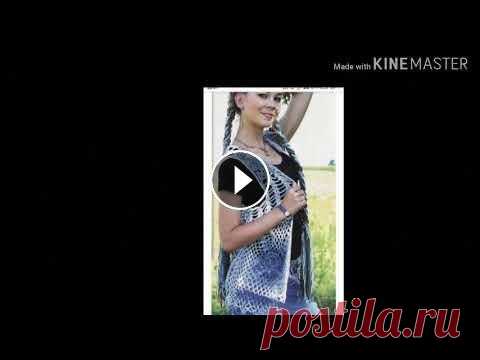 Урок 163. Ажурные жилеты, платье. Вязание крючком. Урок 163. Ажурные жилеты, платье. Вязание крючком....
