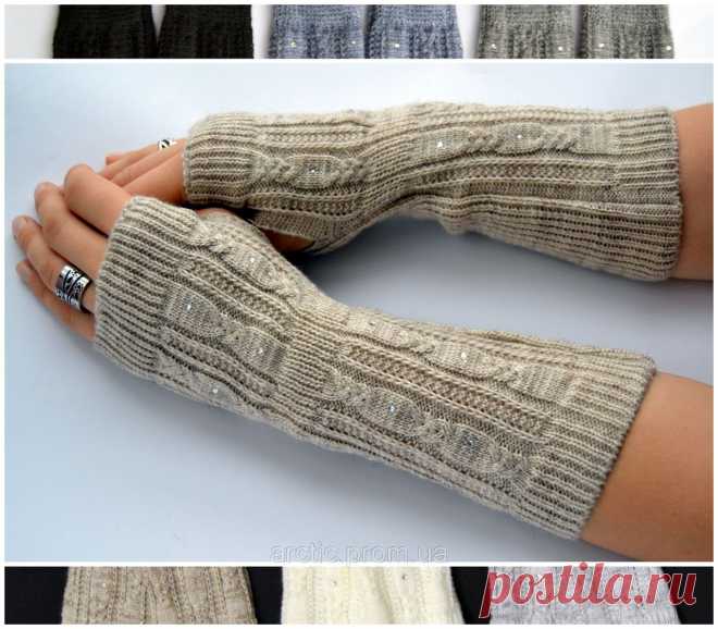 Рукавички со стразами. Св.серые, беж, молоко, белые, серо-гол, сред.серый, черные, малина, желт, бирюза, синие: оптом от производителя "ТМ Arctic, Арктик - шапки оптом от производителя" - 26730578