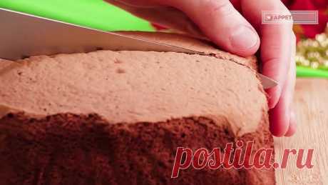 Идеальный вкусный шоколадный бисквит