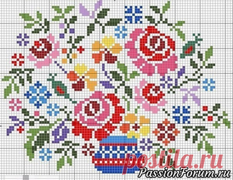 Украшаем настольную лампу цветочной вышивкой - запись пользователя vikanika (Виктория) в сообществе Вышивка в категории Схемы вышивки крестом, вышивка крестиком