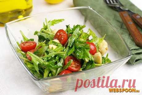Салат с рукколой | Рецепт салата с рукколой, черри и моцареллой с фото на Webspoon.ru