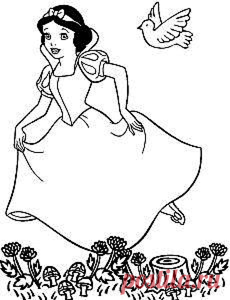 Распечатать бесплатные раскраски: Для девочек: Принцессы