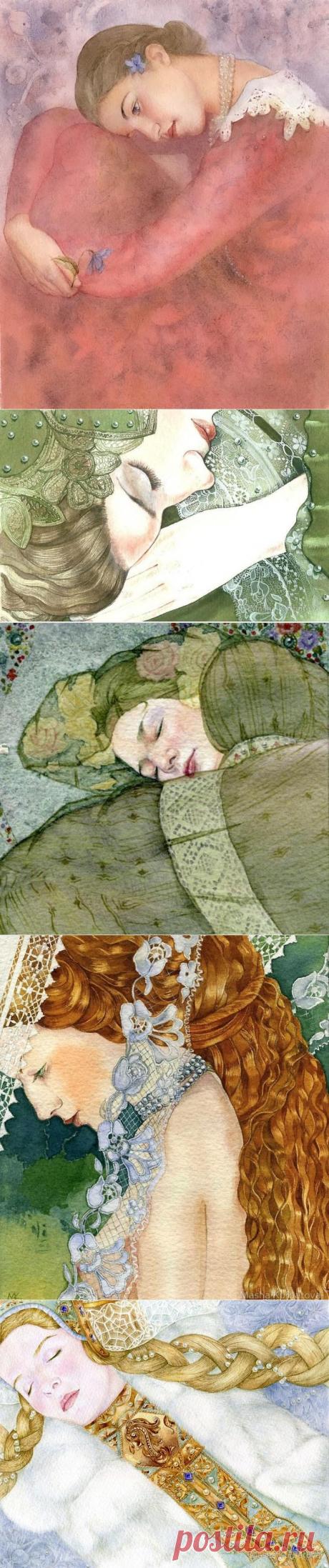 Волшебный мир грез в нежных акварелях российской художницы