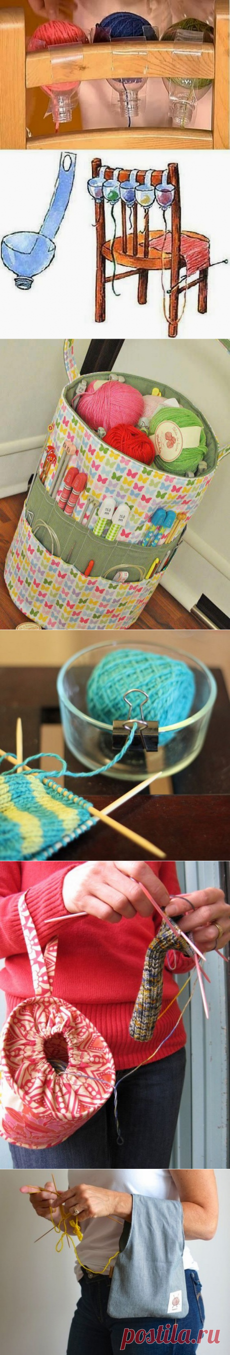 Маленькие хитрости для хранения крючков и спиц