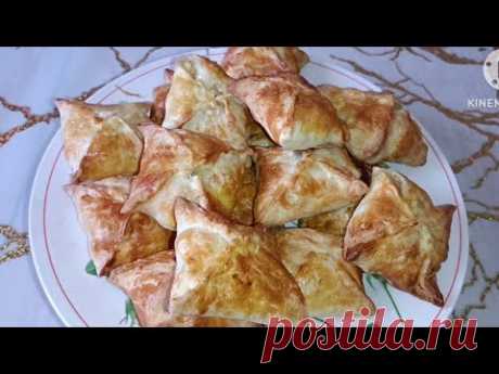 Слойки с яблоками с готового слоеного теста #слойки #выпечка