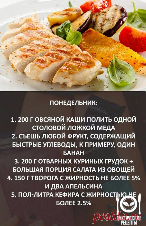 Правильный рацион питания на неделю: худей с удовольствием! - Советы для женщин