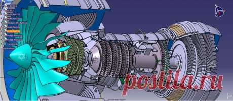 pratt and Whitney turbofan engine(pure power 1000G) - Autodesk Inventor, CATIA, STL, Other - 3D CAD model - GrabCAD