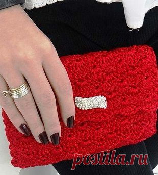 Вязание клатча крючком