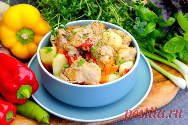 Курица с картошкой в афганском казане — Дачный участок