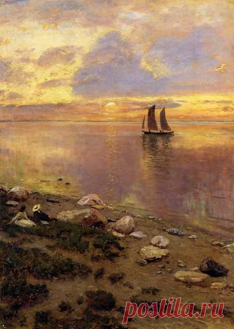 Художник Дубовской Николай Никанорович (Россия, 1859-1918). Морской пейзаж.