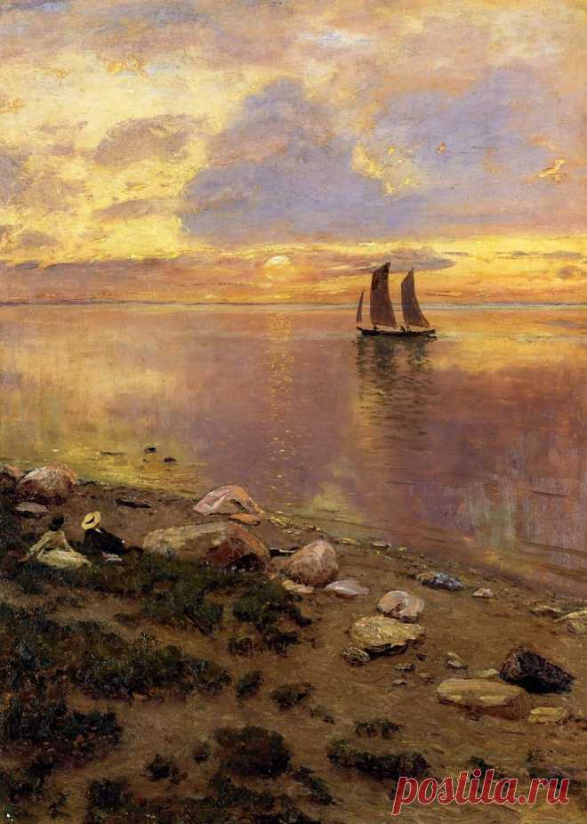 Художник Дубовской Николай Никанорович (Россия, 1859-1918). Морской пейзаж.