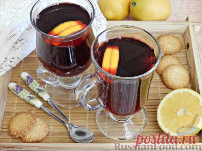 Рецепт: Напиток из каркаде, с имбирем и лимоном на RussianFood.com
