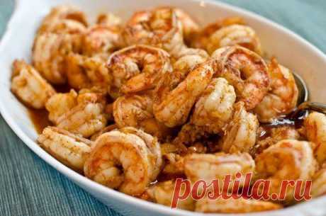 Креветки в маринаде из чеснока, имбиря и чили | Вкуснолог...