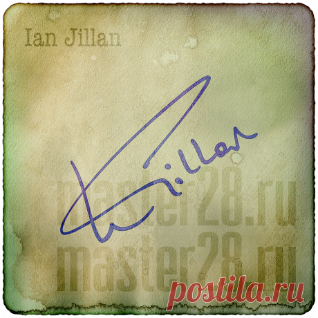 Автографы знаменитостей - автограф Ian Jillan