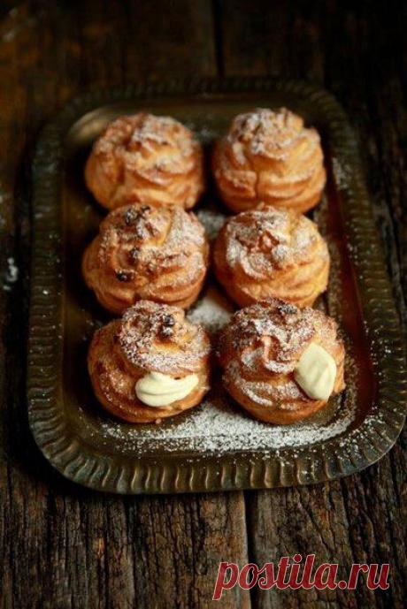 Эклеры с творожным кремом