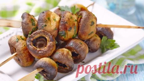 Грибные шашлычки