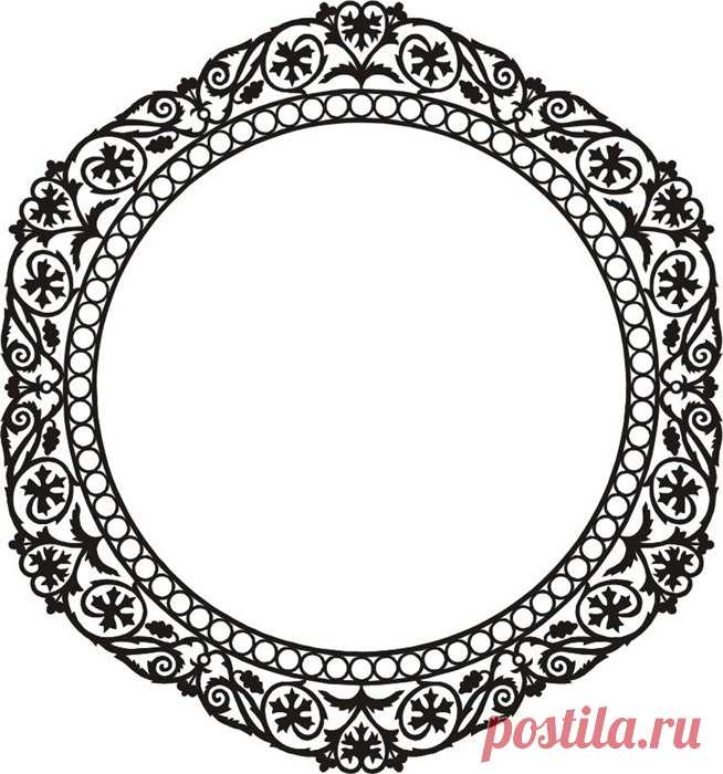 КРУГЛЫЕ ВИНТАЖНЫЕ РАМКИ