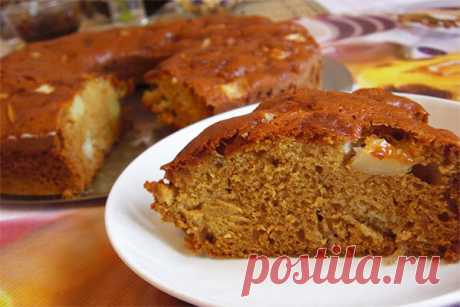 Постная коврижка с яблоками — Сад Заготовка