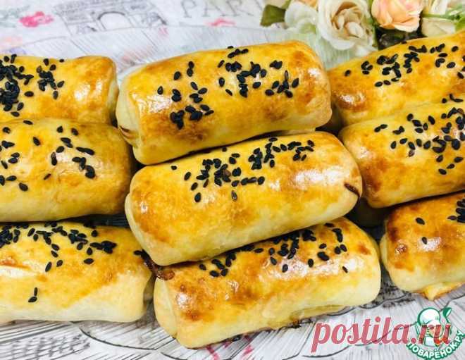 Хрустящие пресные пирожки с овощной начинкой – кулинарный рецепт