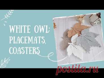 ⭐️ Ideas cozy crochet placemat set with stylish Leaf #crochetleaf #crochetideas #crochetinspiration