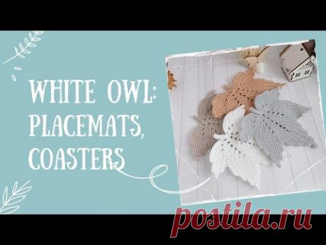 ⭐️ Ideas cozy crochet placemat set with stylish Leaf #crochetleaf #crochetideas #crochetinspiration