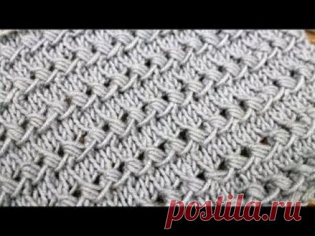 Очень ПРОСТОЙ и объемный. Турецкий классический узор спицами.