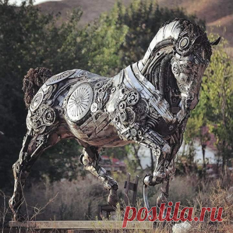 Magnificent metal sculpture by Turkish sculptor, Cem Ozkan :o
Великолепная металлическая скульптура от турецкого скульптора, джем özkan  Facebook