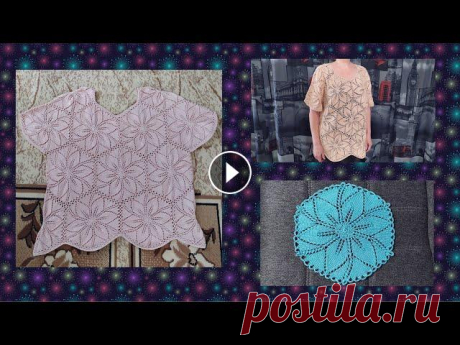 Кофточка из мотивов спицами+соединение и обвязка крючком.МК. Магазин Пряжа.су: Промокод NADEZHDA13, срок действия промокода с 14.09 по 14.05, дает скидку 5%, вводить нужно при заказе. Скидка по промокоду не расп...
