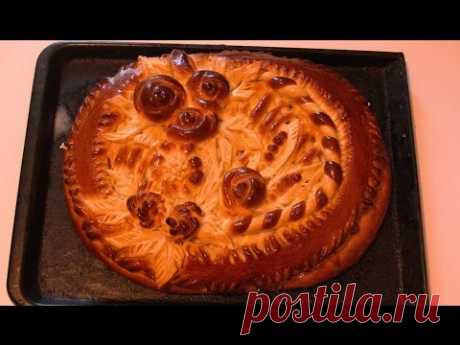 Пирог с яблоками.(Дрожжевое тесто) / Pie with apples. (Yeast dough)