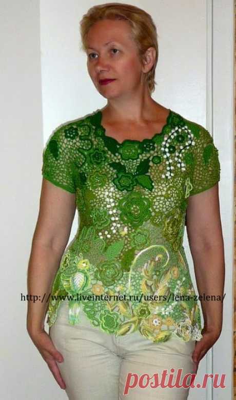Irish crochet &amp;: Топы Елены Сидельниковой