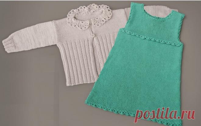 Модели спицами для маленьких Принцесс от 6 месяцев до двух лет | Ирина СНежная & Вязание | Дзен