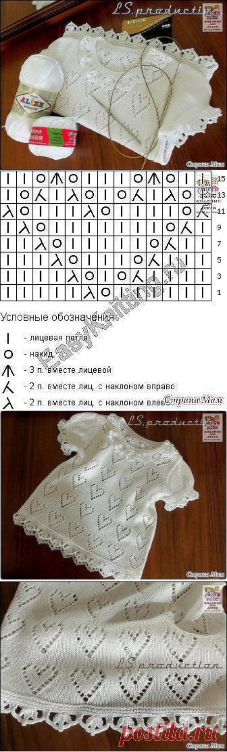 Платье в сердечки
