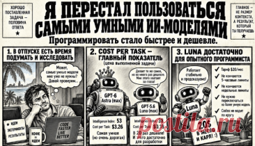 Автор Habr сравнивает стоимость, скорость и удобство разных ИИ-моделей для программирования и делает акцент на эффективности задачи.