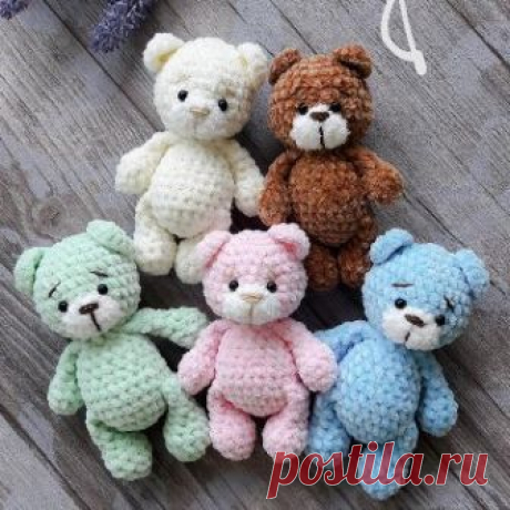 Мишки-малышки амигуруми крючком | Hi amigurumi