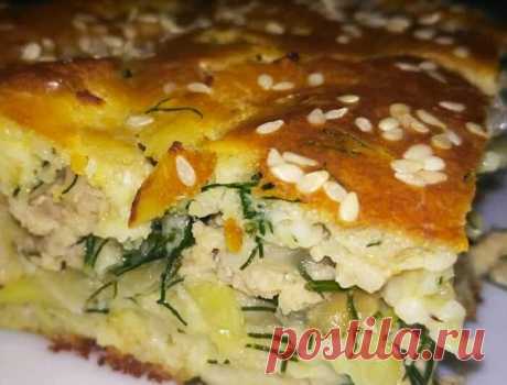Вкусный и простой заливной пирог с капустой. Много начинки, мало теста. Бюджетный рецепт | Отчаянная Домохозяйка | Яндекс Дзен