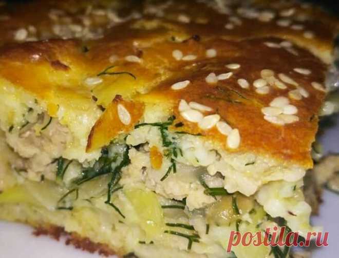 Вкусный и простой заливной пирог с капустой. Много начинки, мало теста. Бюджетный рецепт | Отчаянная Домохозяйка | Яндекс Дзен