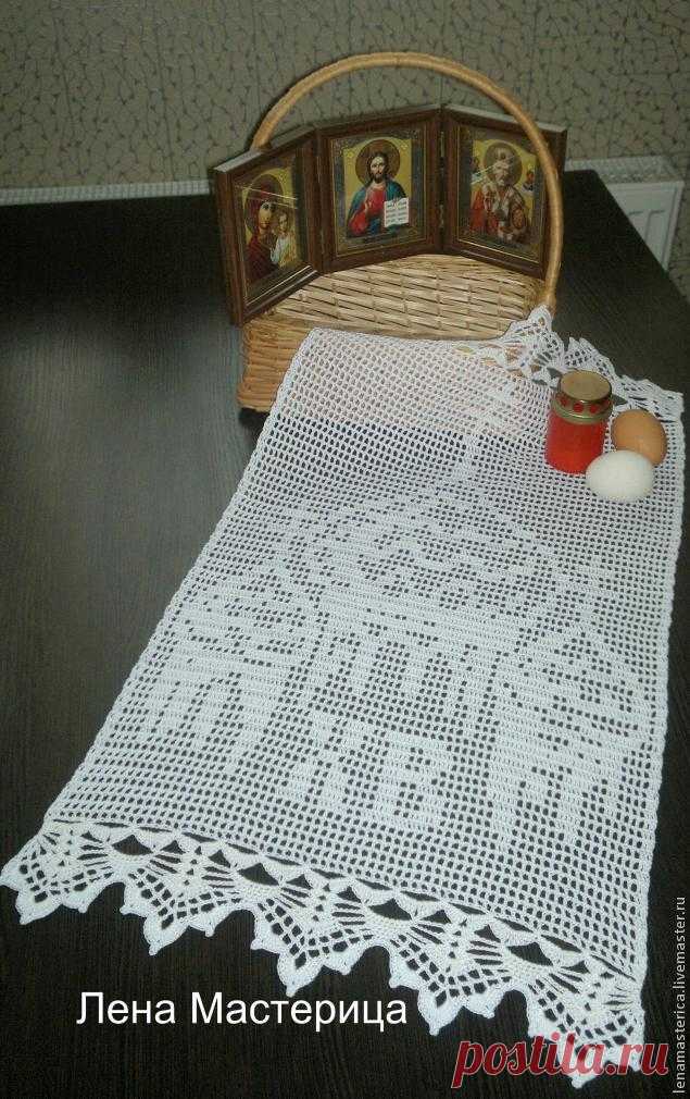 Вяжем пасхальную салфетку - Ярмарка Мастеров - ручная работа, handmade