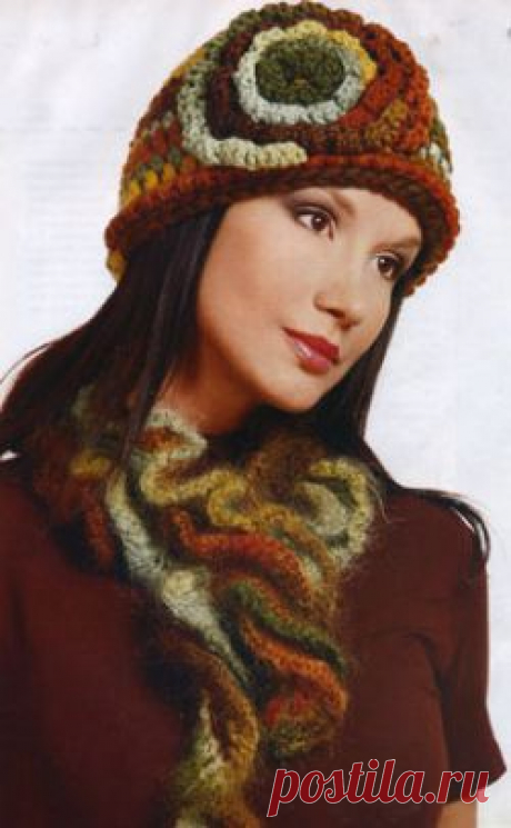 Шапка и шарф. Вязание шапок. Узелок.ру