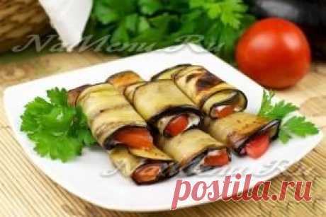 Рулетики из баклажанов с разными начинками: рецепты с фото