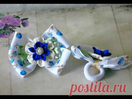 Банты-канзаши из лент своими руками, мастер-класс
